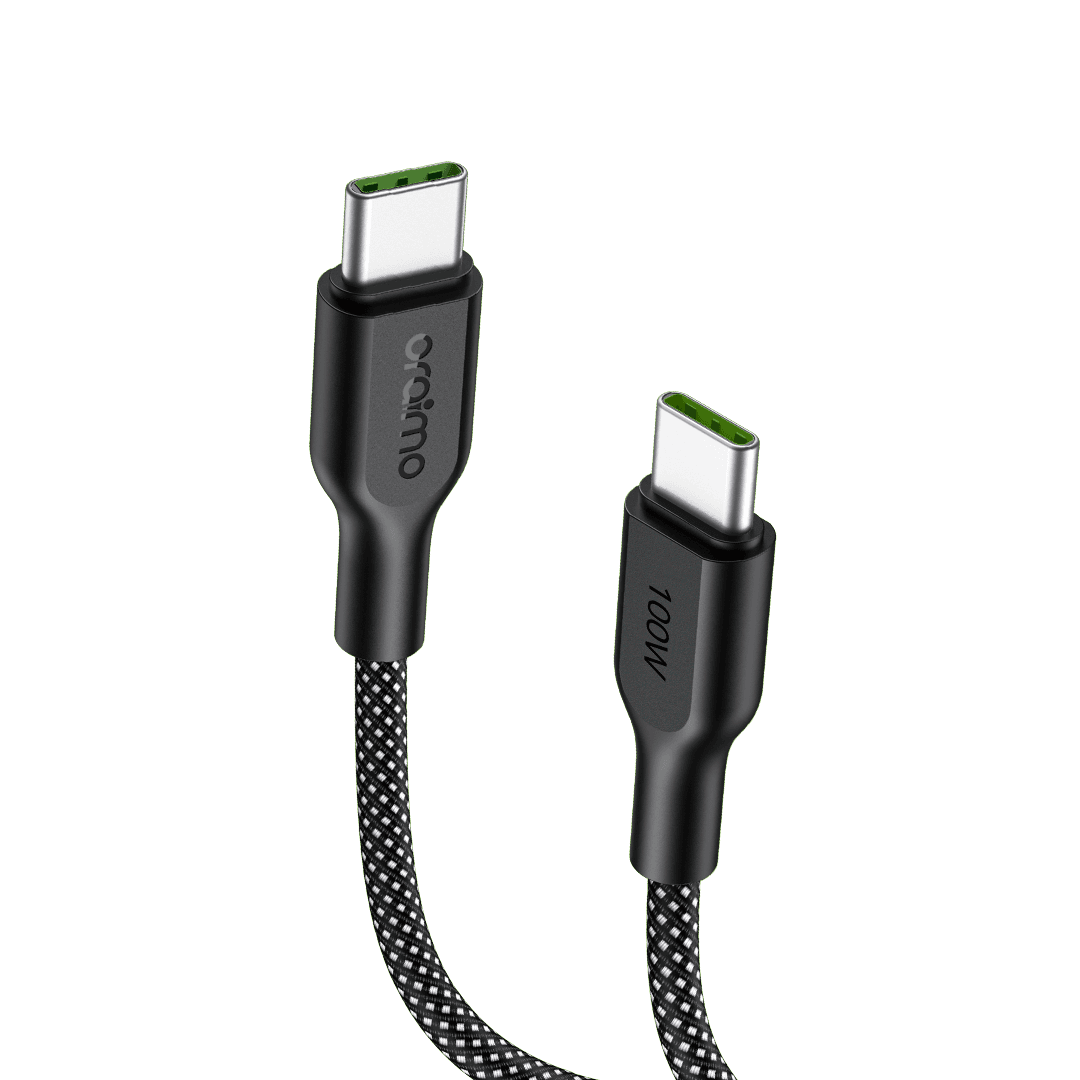 Oraimo BraidLine 100W Type-C-to Type-C Tear-Resistant Durability Data Cable
