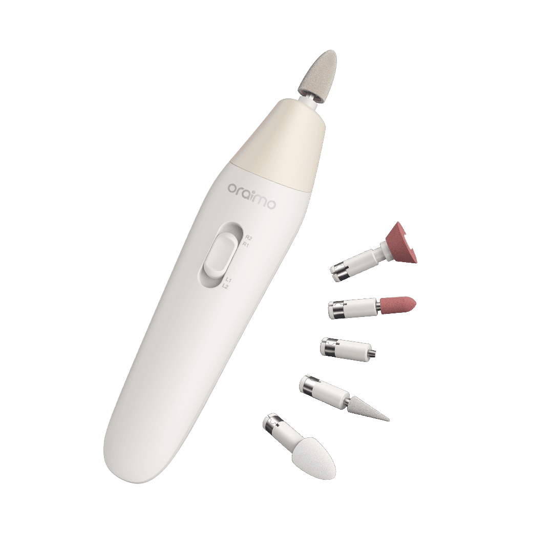 Oraimo Tipsy Set de manucure avec 6 embouts de forage, 2 vitesses et rotation chez oraimo