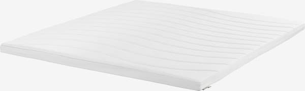 JYSK Surmatelas 160x200cm WELLPUR GULEN blanc