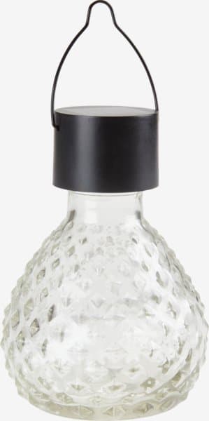 JYSK Lampe solaire LAPPSPURV Ø9xH13cm transparent
