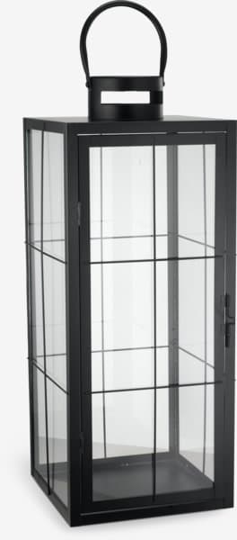JYSK Lanterne VILLADS l20xL20xH50cm noir chez JYSK