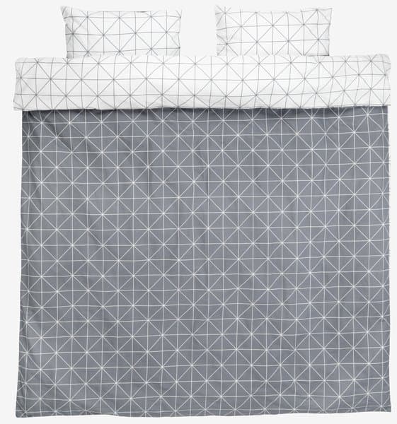 Parure JYSK de lit ATLA 240x220 gris