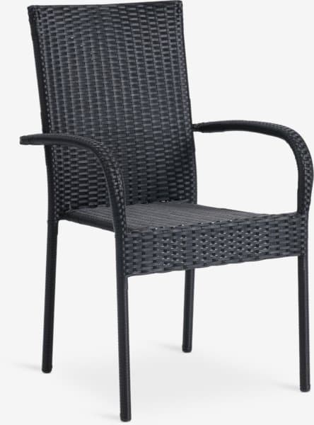 JYSK GUDHJEM Chaises de jardin en métal et polyrotin