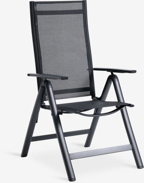 JYSK Chaise inclinable LOMMA noir chez JYSK