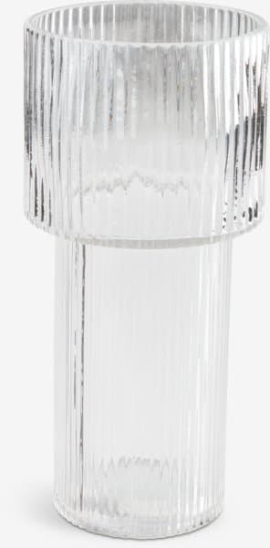 JYSK Vase RUNE Ø12xH25cm transparent chez JYSK