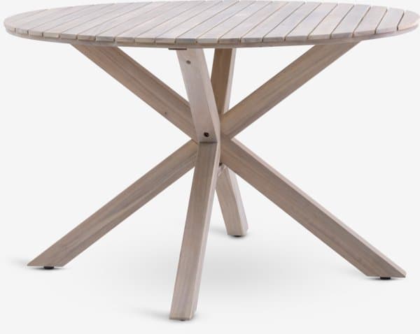 JYSK Table de jardin FUGLSAND Ø120 bois massif