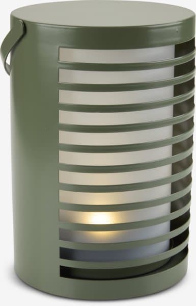 JYSK Lampe à piles HAVTERNE Ø16xH22cm Olive
