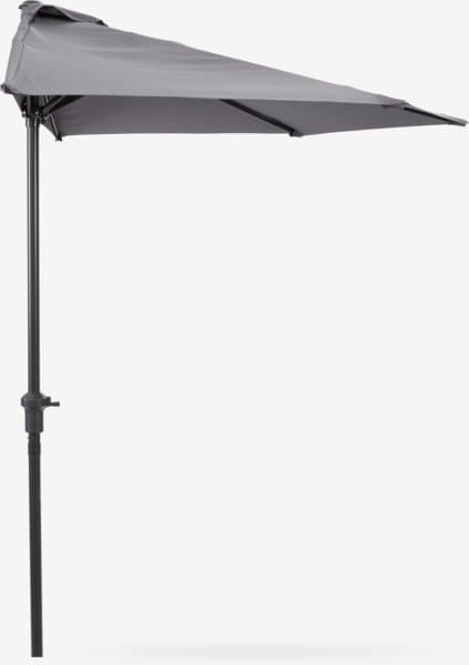 JYSK Parasol de balcon KOLDING L270xL135 gris