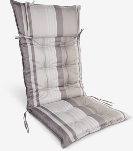 JYSK Coussin de jardin pour chaise inclinable HERRHAGEN gris c.