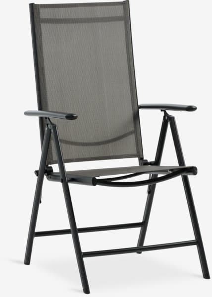 JYSK Chaise inclinable MELLBY noir chez JYSK