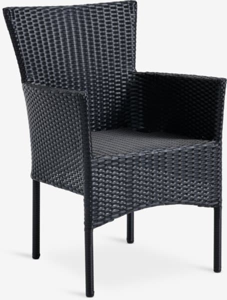 JYSK AIDT Chaises de jardin en métal et polyrotin