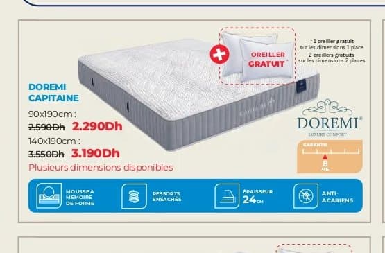 Kitea Matelas Doremi Capitaine