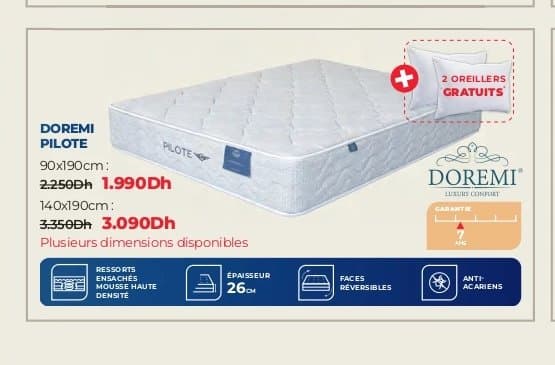 Kitea Matelas Doremi Pilote