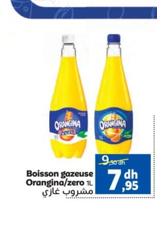 Marjane Boisson gazeuse Orangina/zero 1L