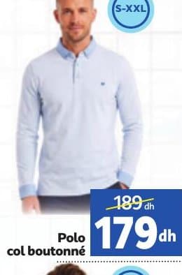 Marjane Polo col boutonné