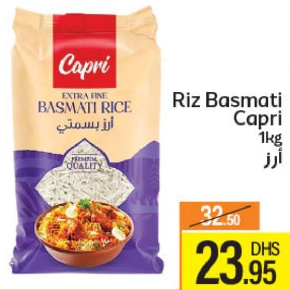 Marjane Market Riz Basmati Capri 1kg chez Marjane Market