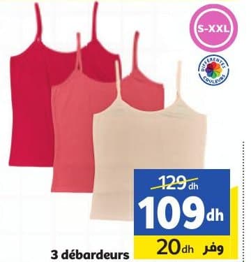 Marjane 3 débardeurs