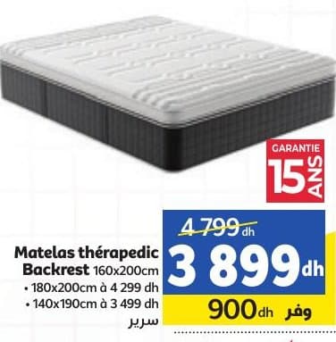 Marjane Matelas thérapedic Backrest