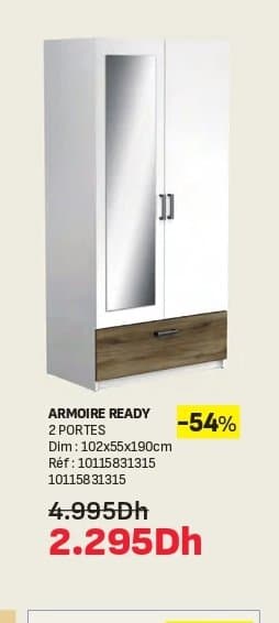 Kitea Armoire 2 portes Ready chez Kitea