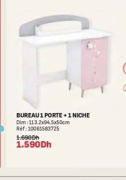Kitea BUREAU 1 PORTE + 1 NICHE STELLA