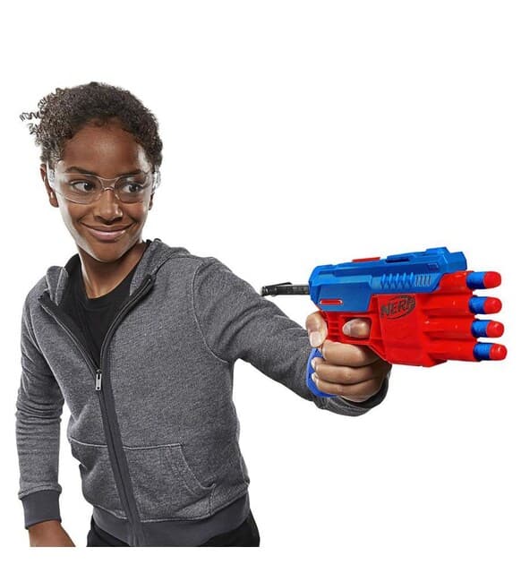 Toys and Kids PISTOLET BLASTER NERF ALPHA STRIKE CLAW QS-4 - HASBRO chez Toys and Kids