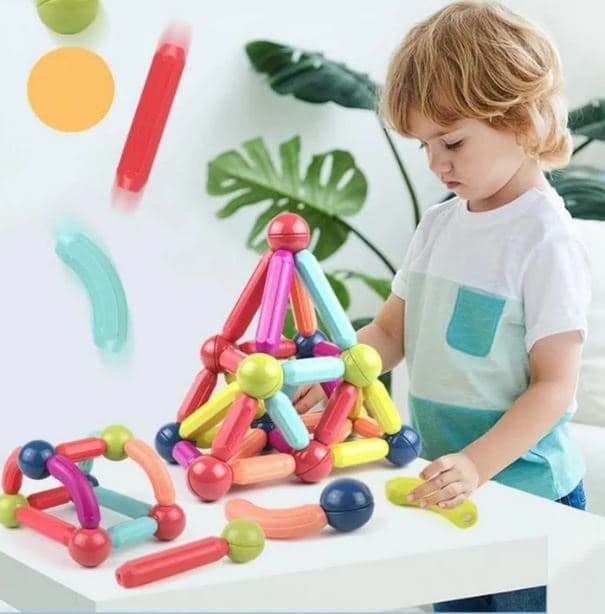 Toys and Kids MAGNETIC STICKS - JEU DE CONSTRUCTION MAGNETIQUE 32 PIECES chez Toys and Kids