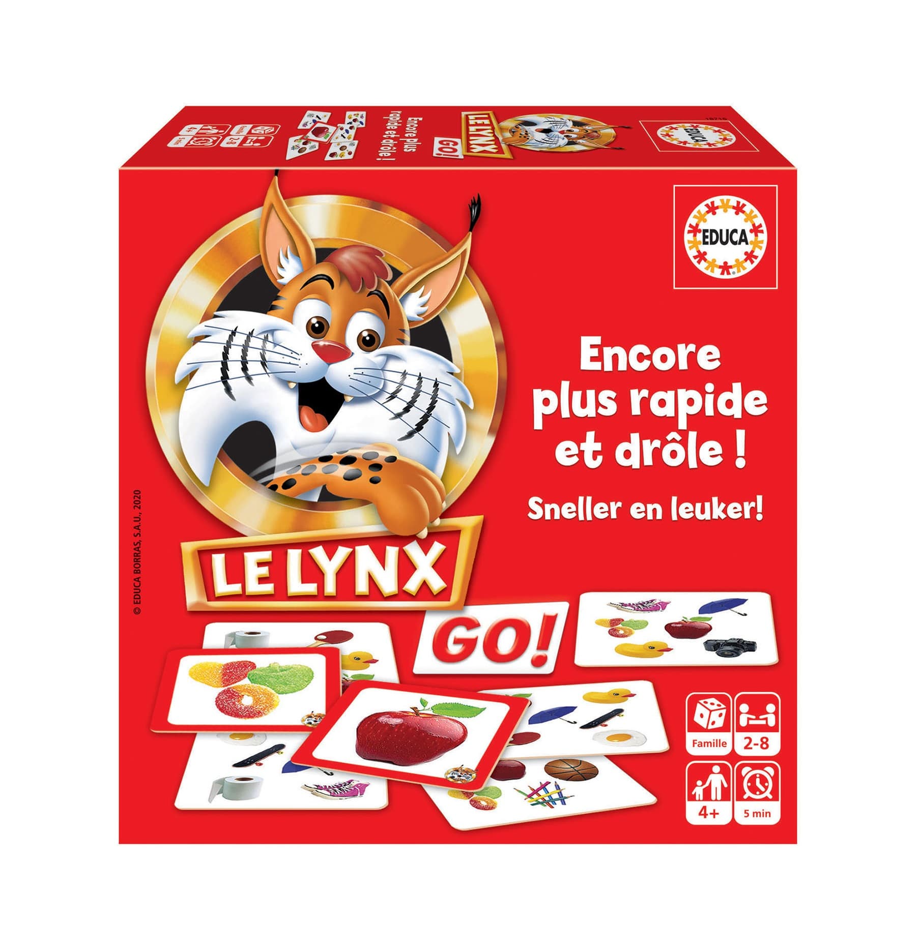 Toys and Kids LE LYNX GO JEU DE CARTES - EDUCA