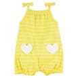 Barboteuse En Coton Carter's - Cœur Jaune chez Wlidaty