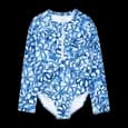 Maillot De Bain Anti-uv Fille Carter's - Floral Bleu chez Wlidaty