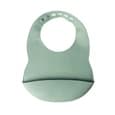Wlidaty YUMMY Bavoir en Silicone avec Poche 4M+ - Vert Pastel chez Wlidaty