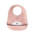 Wlidaty YUMMY Bavoir Chat en Silicone avec Poche 9M+ - Rose Blush chez Wlidaty