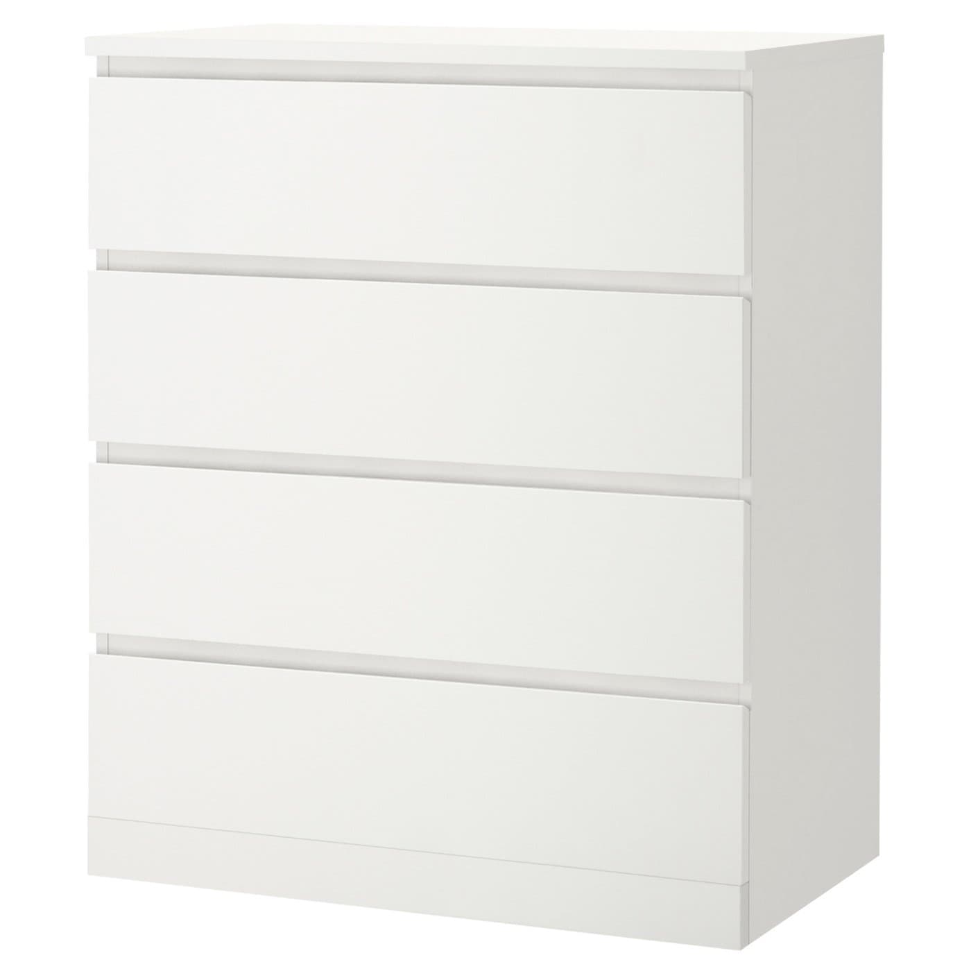 IKEA MALM Commode 4 tiroirs - blanc 80x100 cm