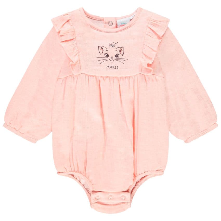 Orchestra Body manches longues rose print Marie Aristochats Disney pour bébé fille