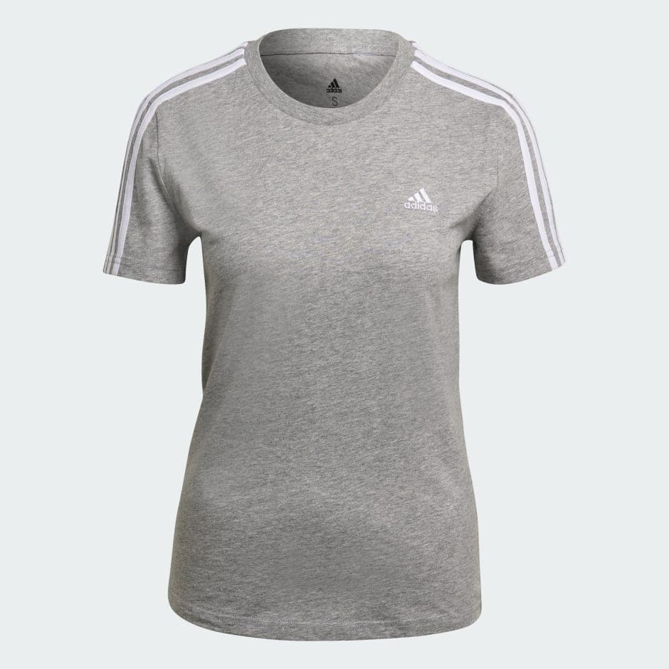 T-shirt Adidas Essentials Slim 3-Stripes chez adidas