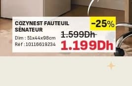 Kitea COZYNEST FAUTEUIL SÉNATEUR chez Kitea