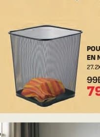 Kitea POUBELLE CARRÉE EN MÉTAL chez Kitea
