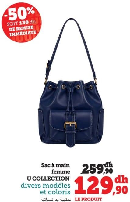 Hyper U Sac à main femme U COLLECTION chez Hyper U