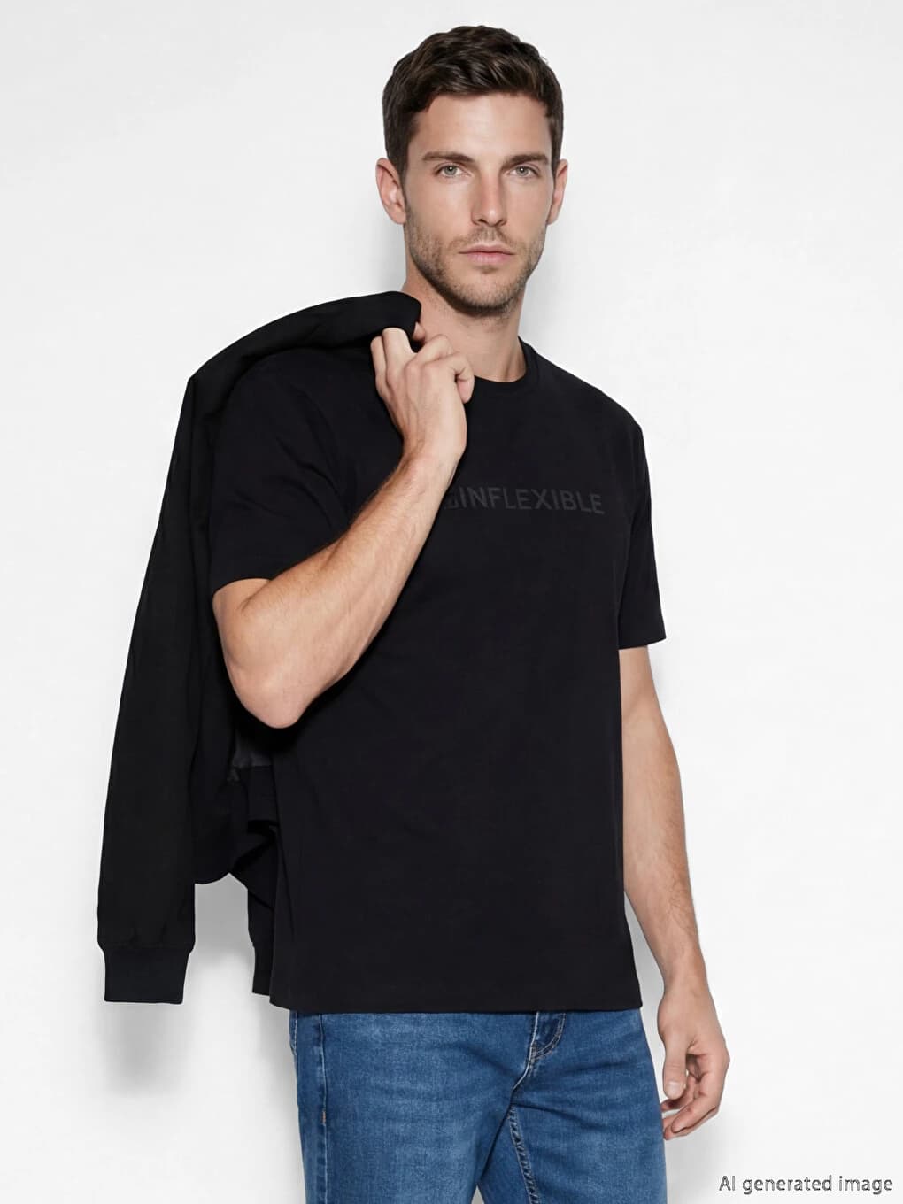 T-shirt LC Waikiki Homme À Col Rond Imprimé En Jersey