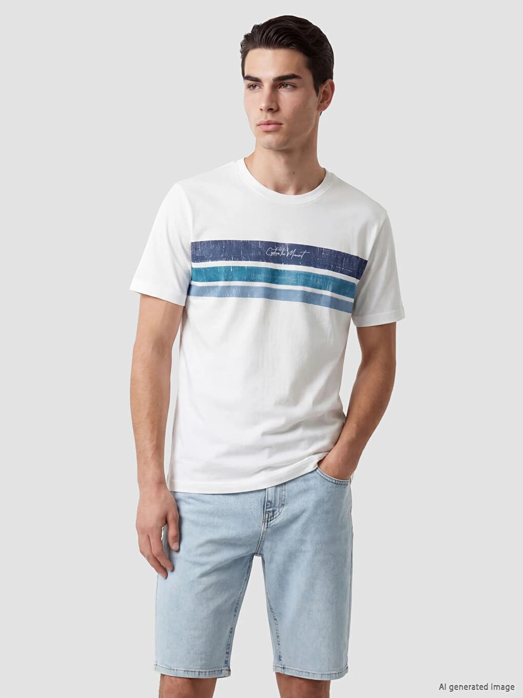 T-shirt LC Waikiki Homme Imprimé Régulier chez LC Waikiki