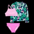Maillot De Bain 3 Pièces Anti-uv Fille Carter's - Tropical chez Wlidaty