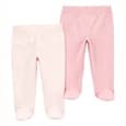 Wlidaty Lot de 2 Pantalons en Coton Bébé Carter's - Rose