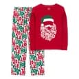 Pyjama 2 Pièces Coton & Polaire Holly Jolly Carter's - Rouge chez Wlidaty